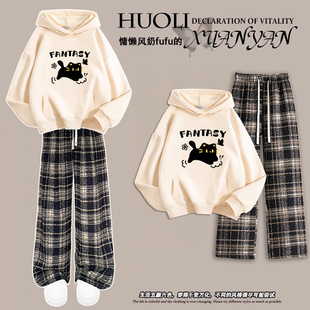 女童加绒套装2026新款冬装儿童秋冬卫衣大童女装运动童装女孩衣服