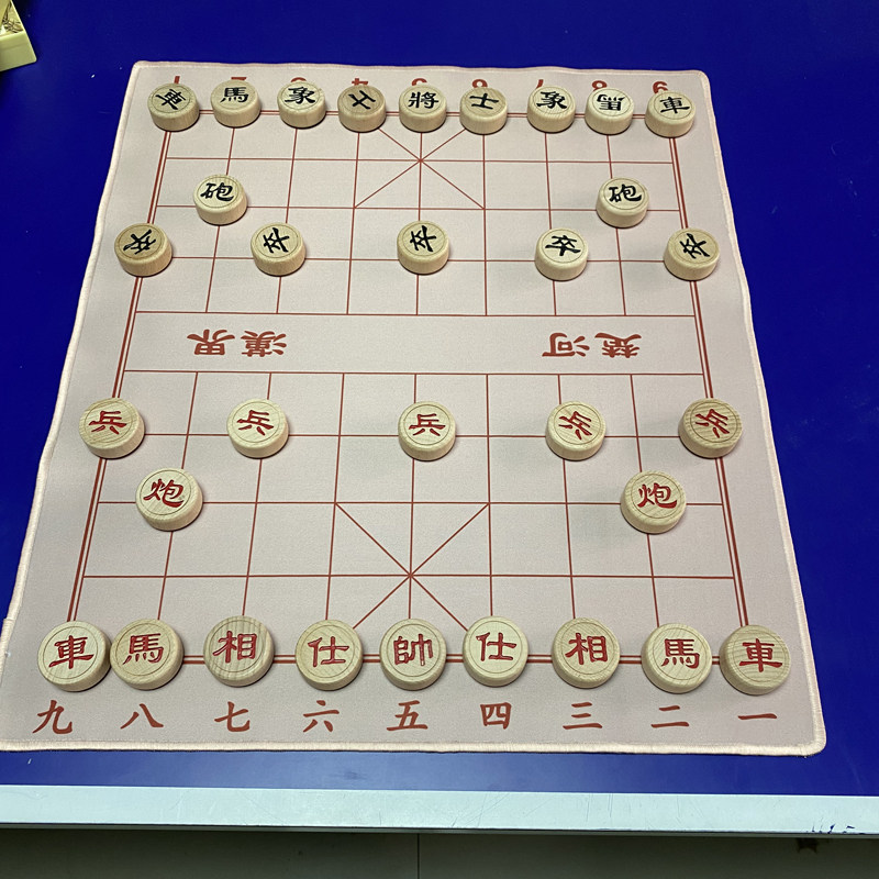 静音橡胶垫皮革棋盘50大气高端中国象棋家用送礼图片