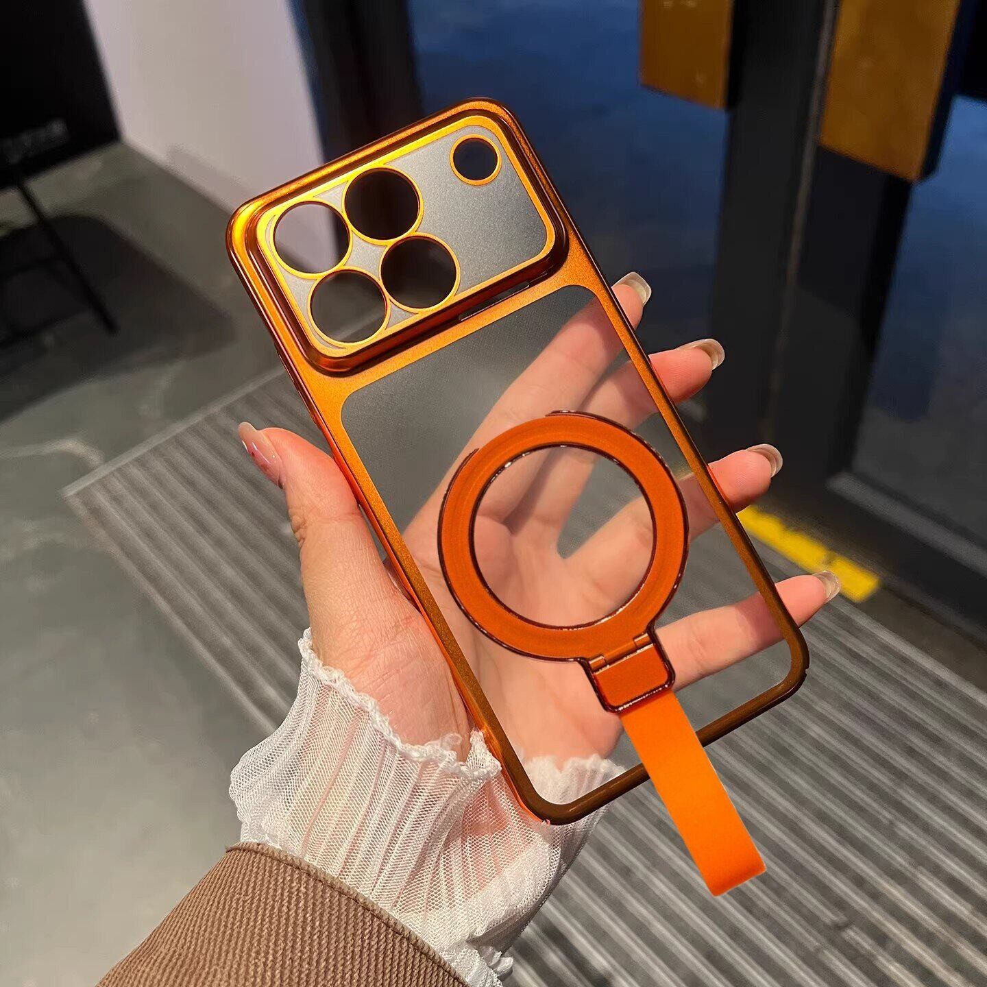 【电镀磨砂】超薄适用荣耀win手机壳新款magic8高级感手挂绳