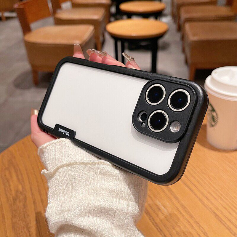 镂空无背板适用苹果16promax手机壳新款18promax纯边框高级时尚iphone15硅胶散热简约壳14plus边框式13纯色17