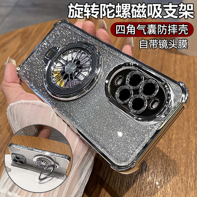 适用华为nova14活力版手机壳nove14保护硅胶套TYR一AL00带镜头膜全包四角气囊防摔透明软note男女板新款支架