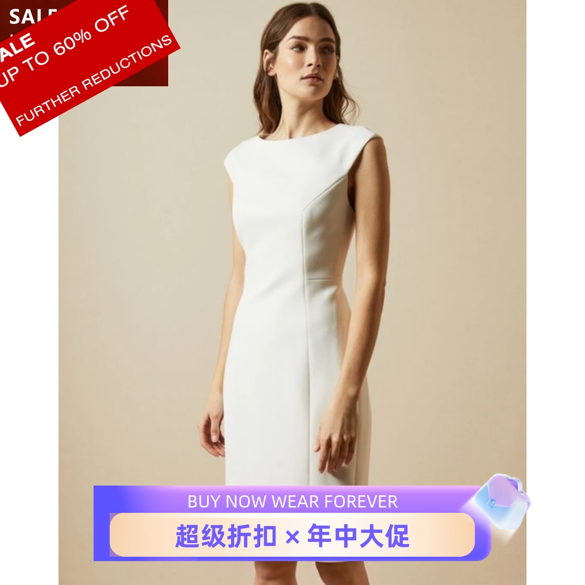 英国品牌连衣裙包臀裙俞飞鸿玫瑰之战修身无袖通勤OL百搭气质