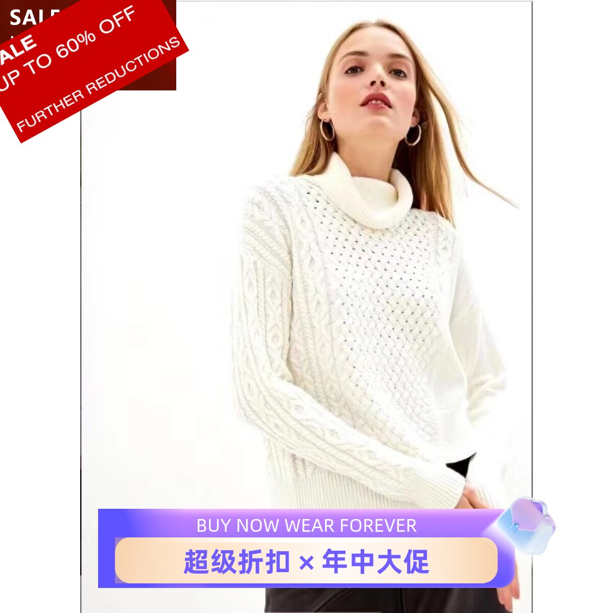 毛衣高领红色通勤淑女百搭针织衫