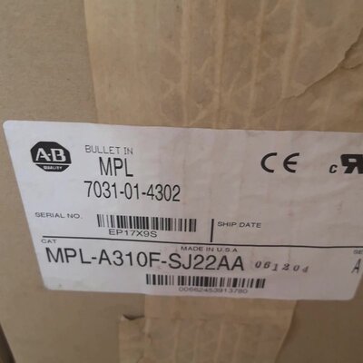 议价Allen-Bradley伺服电机MPL-A310F-SJ22AAMPLA310FSJ22AA