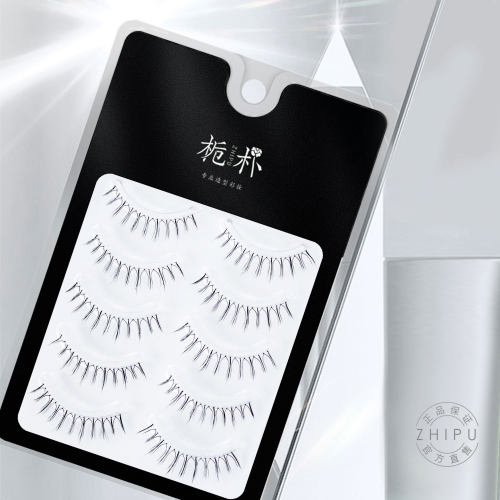栀朴假睫毛l上睫毛l手勒鱼线梗进口高品质l柔软纯手工-X01