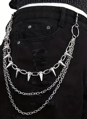 链子裤链男女配饰金属牛仔腰链嘻哈潮流装饰裤子挂件挂链链条