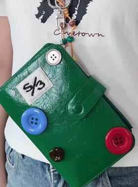 爆款糖果色可斜挎绿色多功能机场护照包旅行便携式卡包零钱包