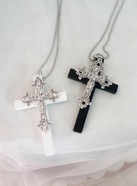 原创设计大十字架项链 十字礼赞cos万圣节暗黑哥特修女lolita女仆
