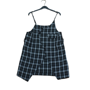 少女法式 性感叠穿A字裙格子吊带连衣裙短裙女子宽松显瘦设计裙子