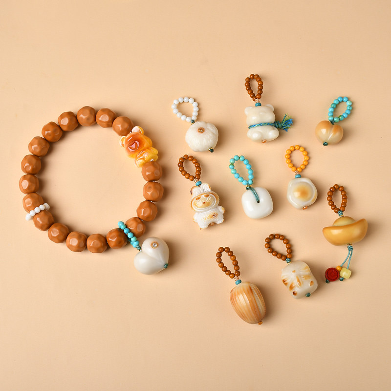 象牙果屁桃烤鱼元宝星星蘑菇仓鼠小熊diy橄榄圆珠手编串珠跑环,饰品/流行首饰/时尚饰品新,其他DIY饰品配件,淘宝优惠券,粉丝福利购,淘宝优惠卷