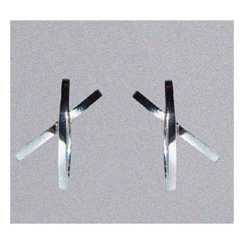 thumbnail for X-Shaped Cross Ear Cuff Geometric Ear Hook Niche Cool Trendy Metal High-End Earrings Non-Pierced Unisex Style for Men and Women