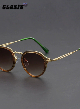 蒸汽朋克圆形框UV400遮阳墨镜