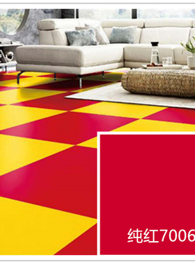 工业地板纯色方块加厚自粘翻新地板贴PVC石塑地板防滑地板革