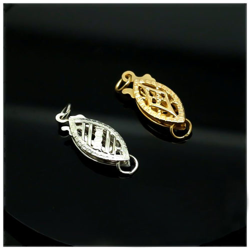 【臻怡】14K金扣项链扣珠链扣 鱼尾扣 DIY配件 珍珠扣项链扣手链