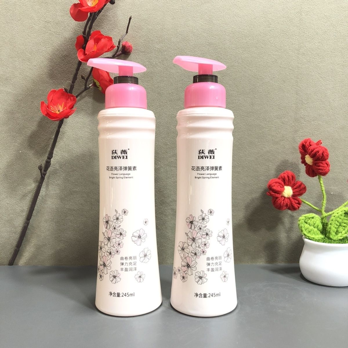 荻薇花语动感弹簧素樱花弹力素