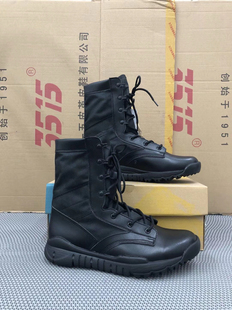 新版CQB超轻战术靴黑色春夏超轻作战靴透气执勤工作高筒作训靴子