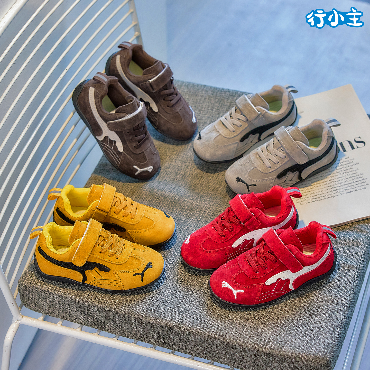 女童真皮德训鞋秋季新款轻便防滑