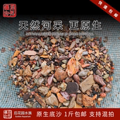 鱼缸底沙造景装 饰小石头天然溪流砂水族沙子溪流石原生缸