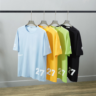 全棉短袖T恤男潮胖子加肥加大码棉质衣服文字创意印花打底衫睡衣