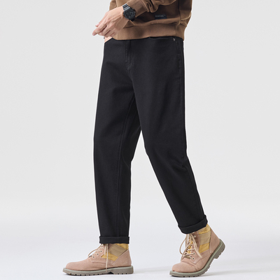 120-300斤灵活橡筋腰弹力牛仔裤