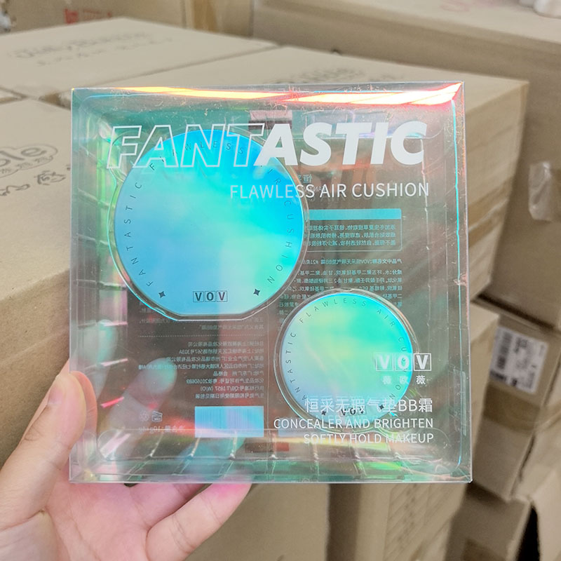 缺失粉扑，随包装赠送一个~恒彩气垫BB霜 大小组合 21# 柔肤色