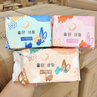 女性刚需囤~韩国小众红豆杉芯片瞬息超波卫生巾姨妈巾 到26年8月