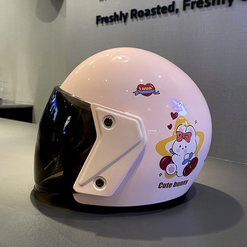 秋冬天3C认证电动车头盔女款