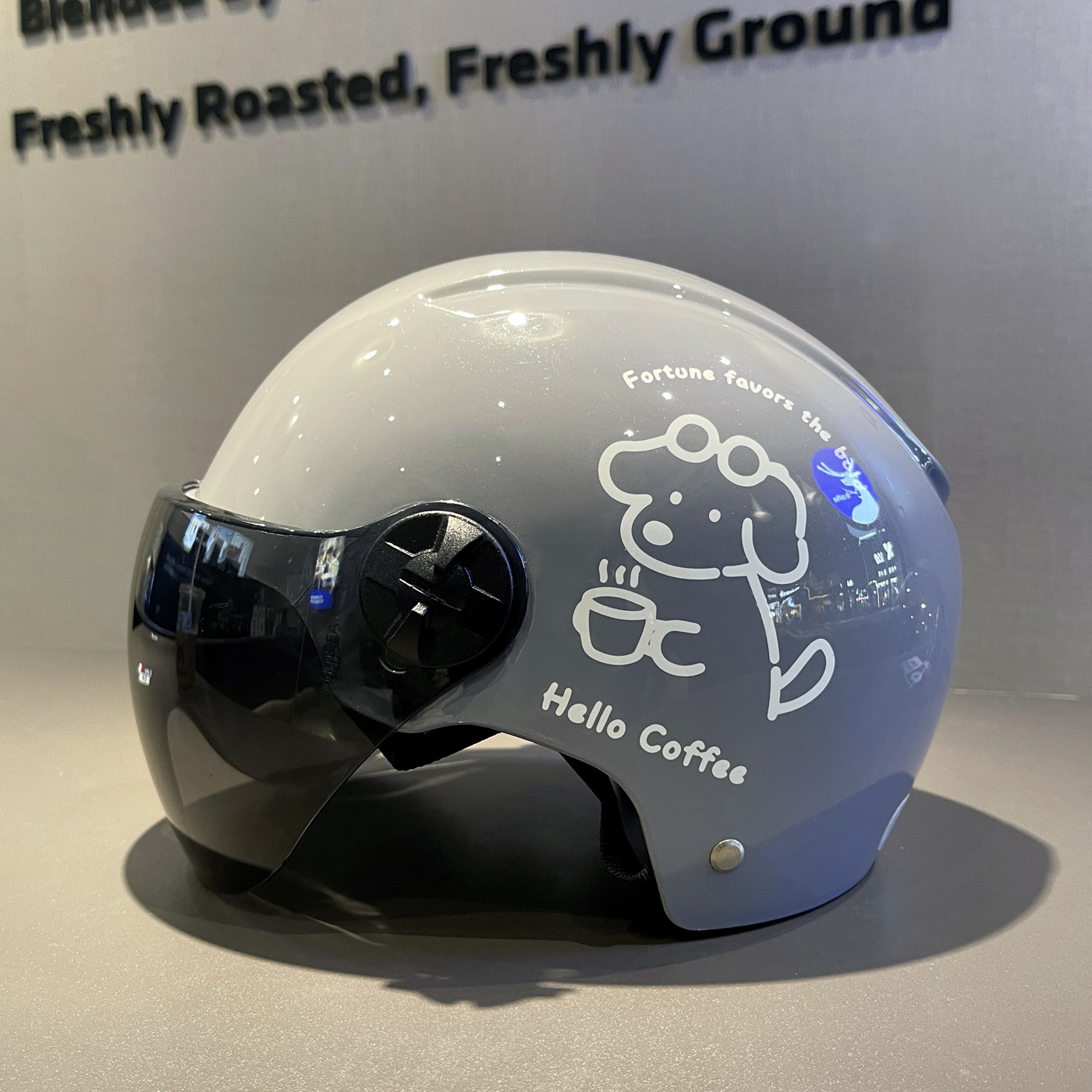 3c认证电动车头盔女款夏天防晒可爱狗新国标安全帽卡通摩托车半盔