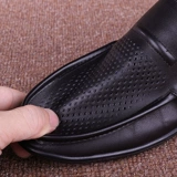 Летние туфли для кожаной обуви для отдыха, кожаная дышащая обувь, из натуральной кожи, воловья кожа