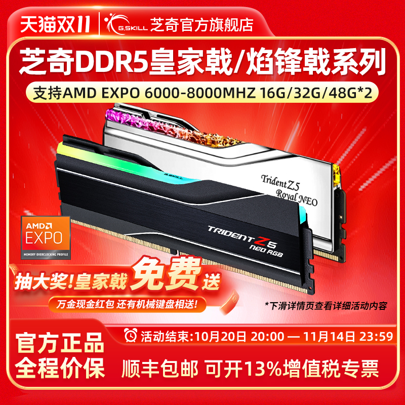 芝奇内存条gskillddr5台式机