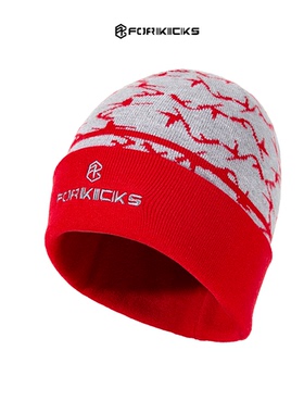 25年新款圣诞新年羊毛混纺针织帽冷帽户外运动滑雪护耳防风帽子女