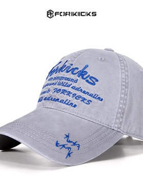 博主同款秋日户外多巴胺彩虹色系刺绣遮阳防晒字母鸭舌棒球帽子