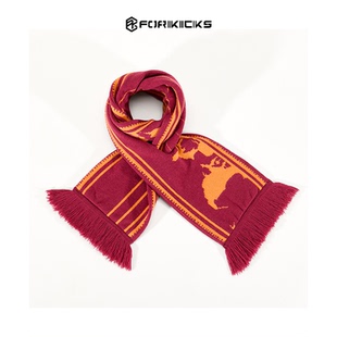 新年礼物几何图案羊毛混纺长方形围巾男女通用冬季保暖流苏围脖