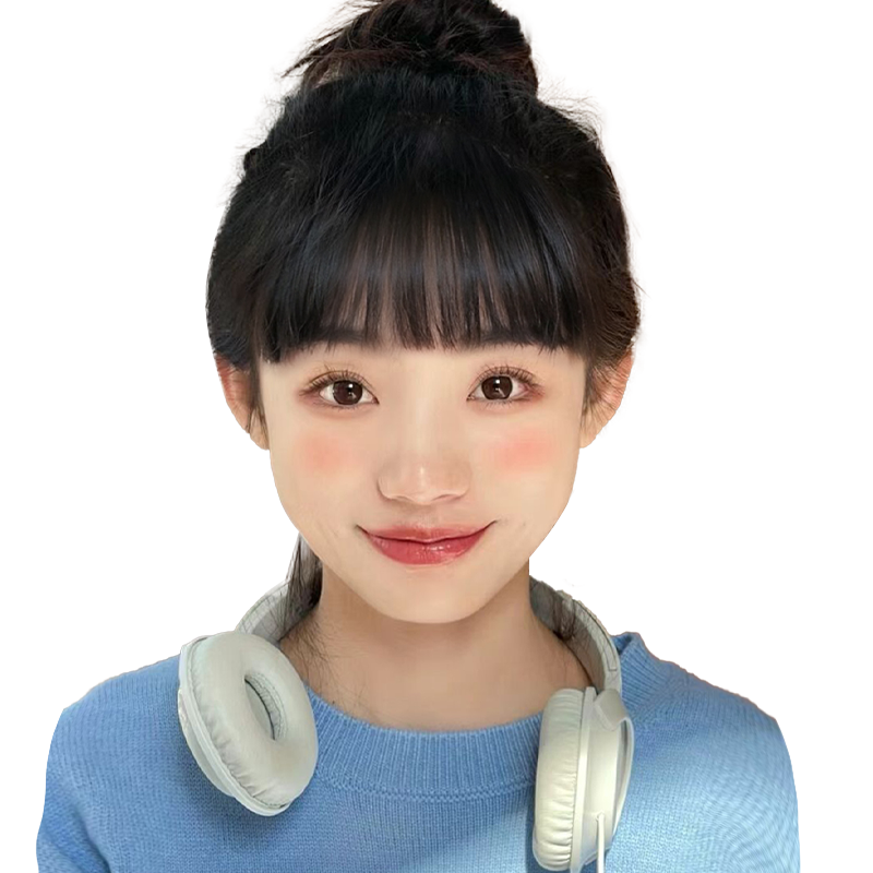 漫画刘海假发女自然前额法式空气假刘海隐形无痕齐刘海真发假发片