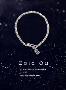 2026爆款新品999纯银盘缠小鱼碎银子手錬女款轻奢小众手饰礼物