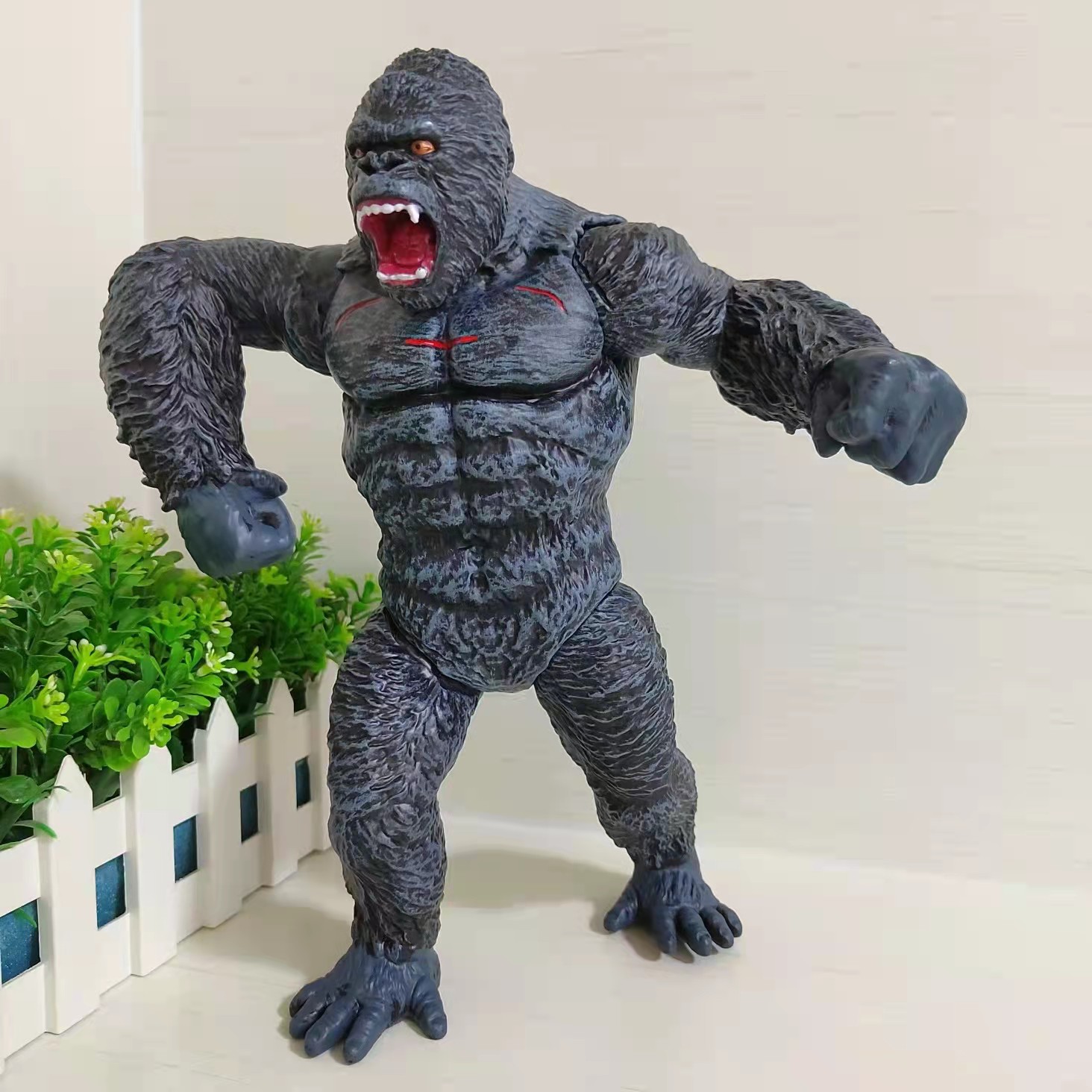 哥斯拉金刚骷髅岛大猩猩摆件公仔