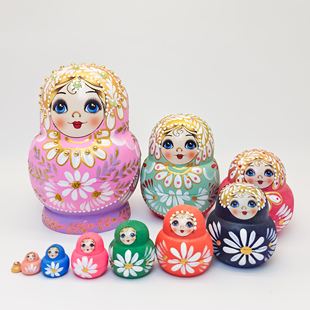 正宗俄罗斯套娃10层哈尔滨旅游纪念品节日礼物摆件儿童玩具