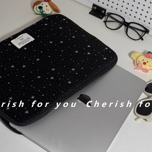 新款韩国ins星星笔记本内胆包苹果笔记本电脑包MacBookAir华为matebook14寸联想Thinkpad保护套iPad保护套