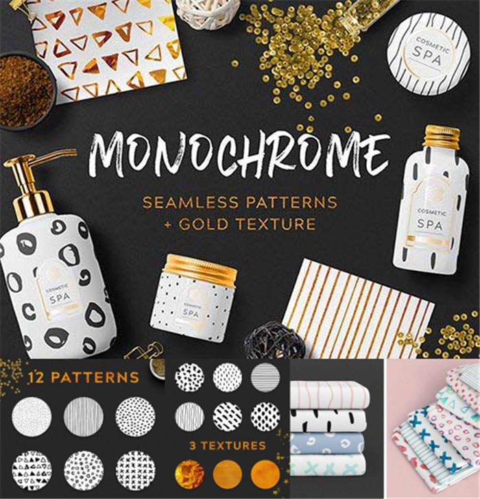 A3916矢量12张抽象几何四方连续印花包装纹理图 AI设计素材+png