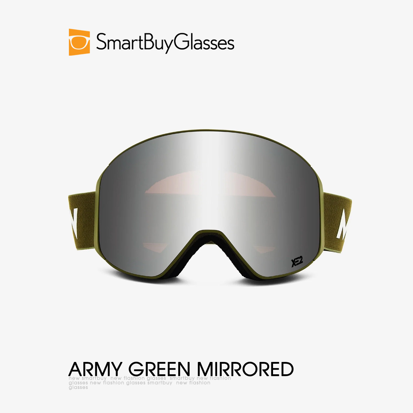 SmartBuy Collection户外运动滑雪镜防风镜中性运动眼镜绿色镜面