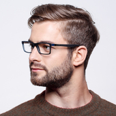 RX8901 商务办公镜腿印花多色框架镜 Rayban雷朋框架眼镜正品 男