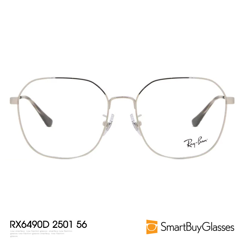 RayBan/雷朋眼镜框不规则大框型男士女士亚洲款框架镜 RX6490D