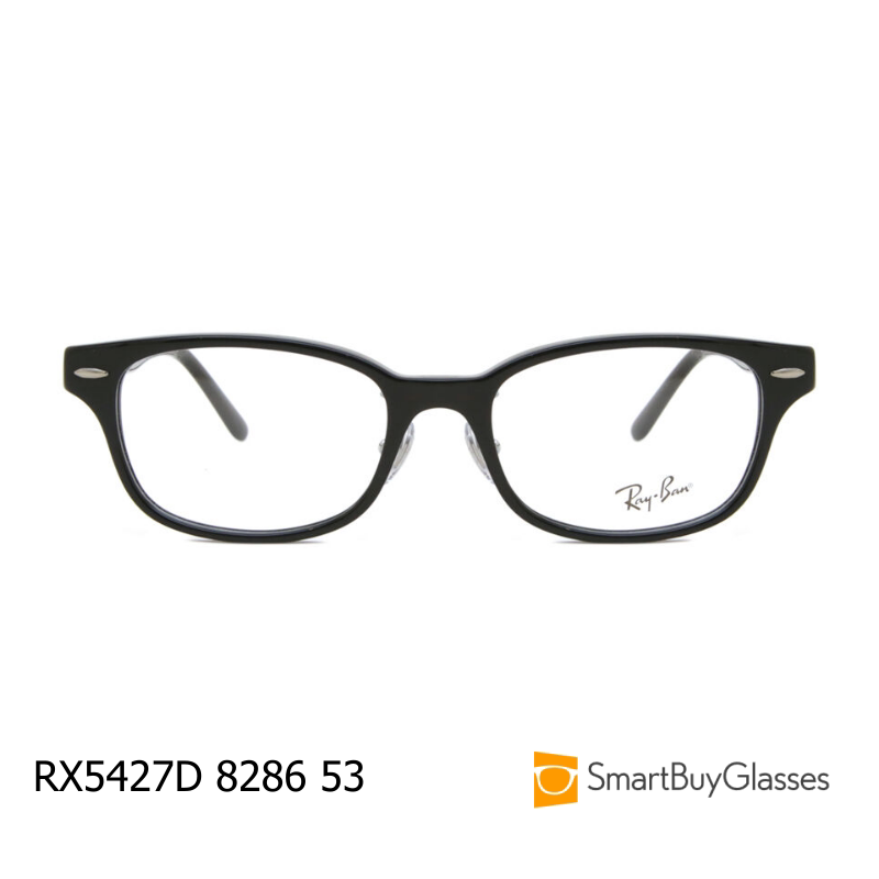 rayban雷朋眼镜黑色方框眼镜架男女复古超轻近视光学镜框 RX5427D
