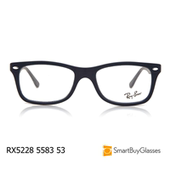 rayban雷朋眼镜黑色方框眼镜架男女简约近视框架镜 RX5228