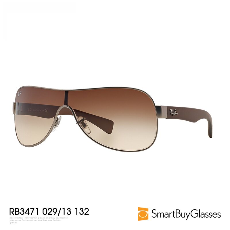 RayBan雷朋太阳眼镜男女包覆式茶色渐变色太阳眼镜  RB3471