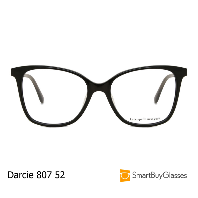 Kate Spade 黑色方框眼镜架女士时尚板材框架镜 Darcie