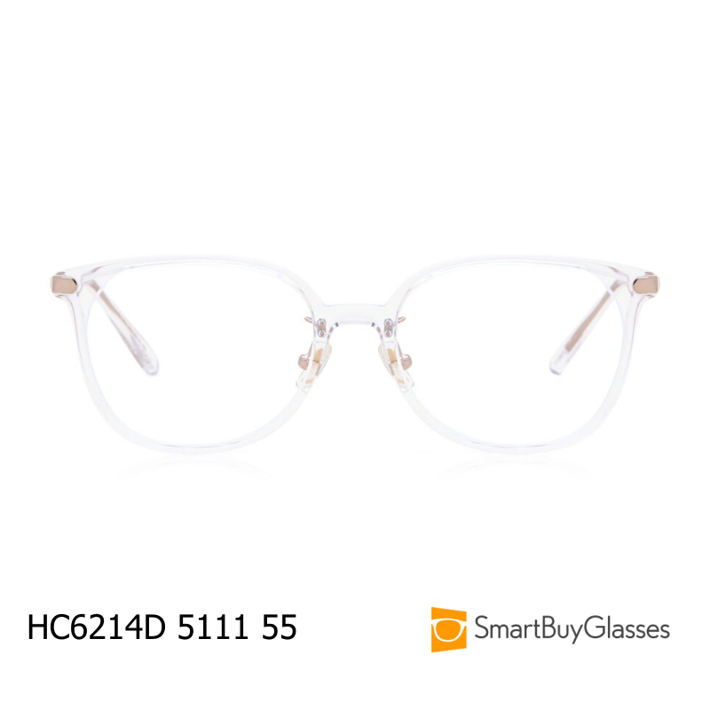 coach眼镜架时尚透明方框中性极简眼镜框HC6214D
