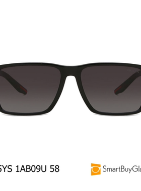 Prada Linea Rossa 方框太阳镜遮阳墨镜黑色户外防晒眼镜 PS05YS