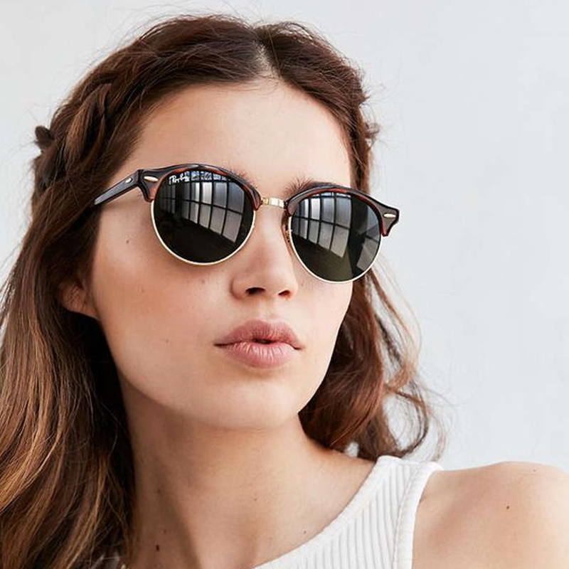 Rayban雷朋太阳眼镜贝克汉姆同款半圆框型男墨镜 RB4246