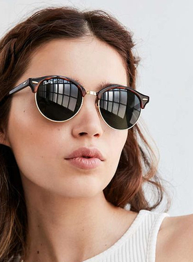 Rayban雷朋太阳眼镜贝克汉姆同款半圆框型男墨镜 RB4246